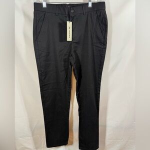 jf j.ferrar Classic Black Chinos for Men